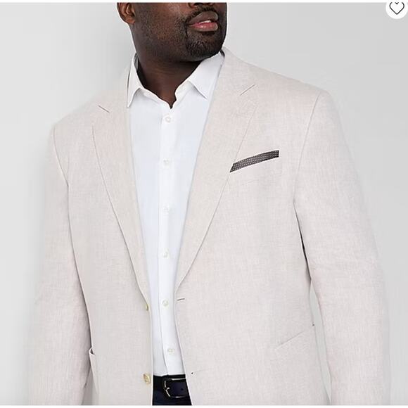 Stafford NWOT Linen Blend Suit Jacket Sport Coat 50R - Picture 5 of 8